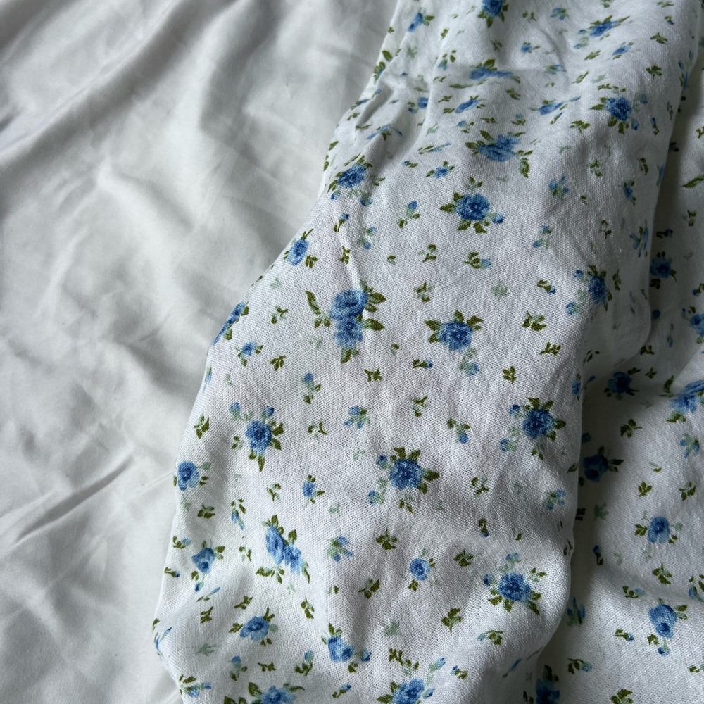 Blue Floral Cottagecore Maxi Skirt - Picture 6 of 8